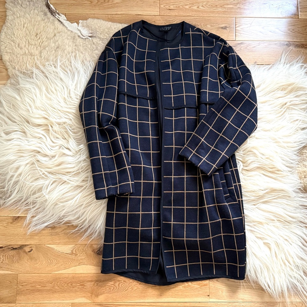 Topshop Open Swing Jacket Coat